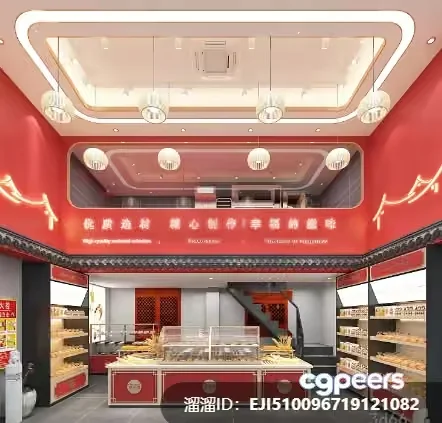 Interior Design Store 3D Model – 8743 – VRAY Render
