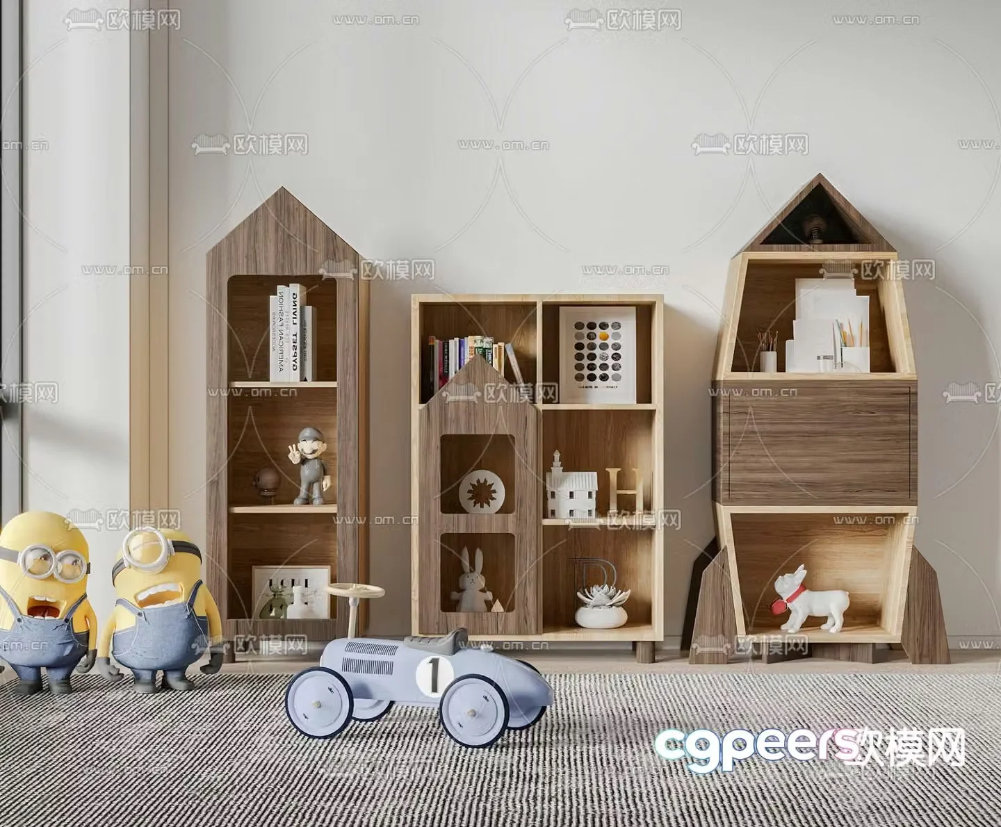 Nordic children’s locker 63d model