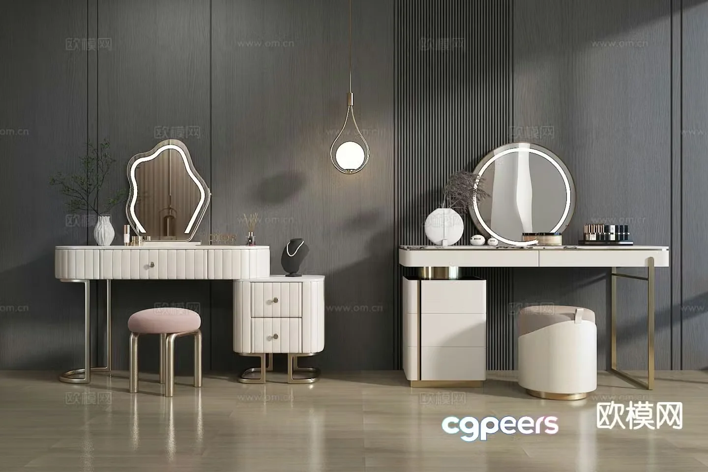 Modern dressing table 3d model