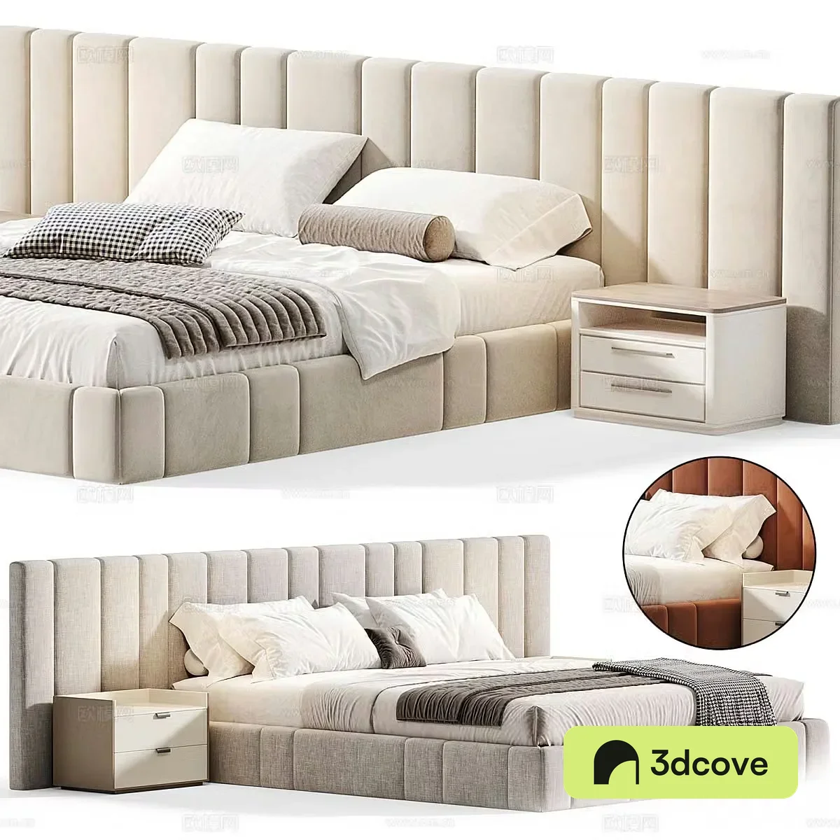 Modern double bed
