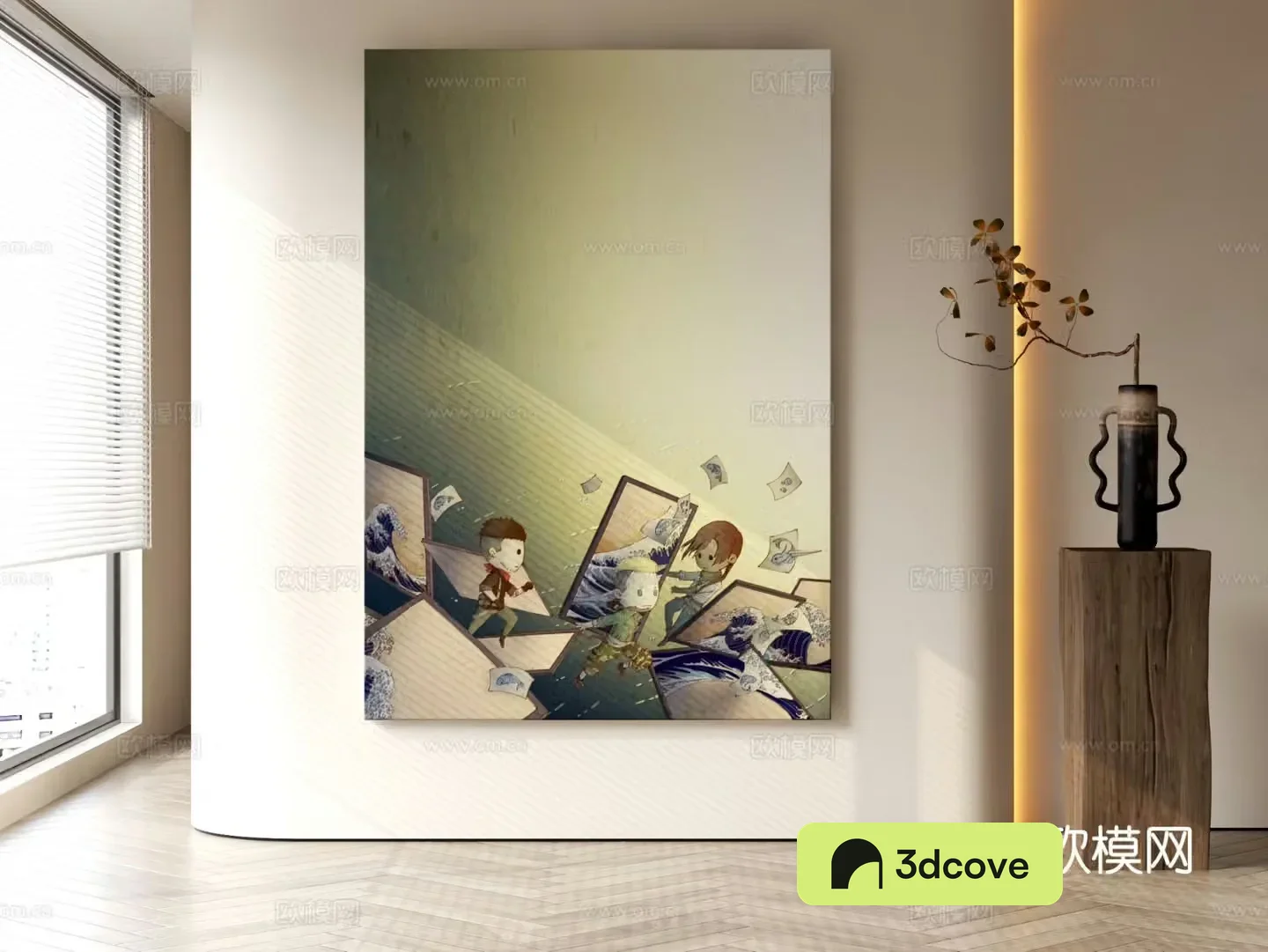 Decorative painting cartoon painting children’s hanging painting
