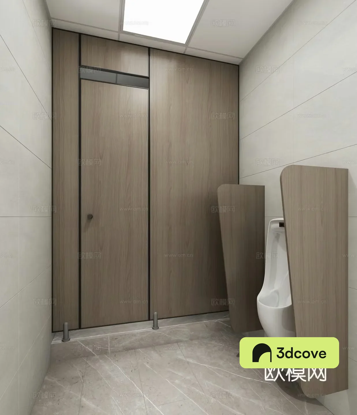 Modern public bathroom