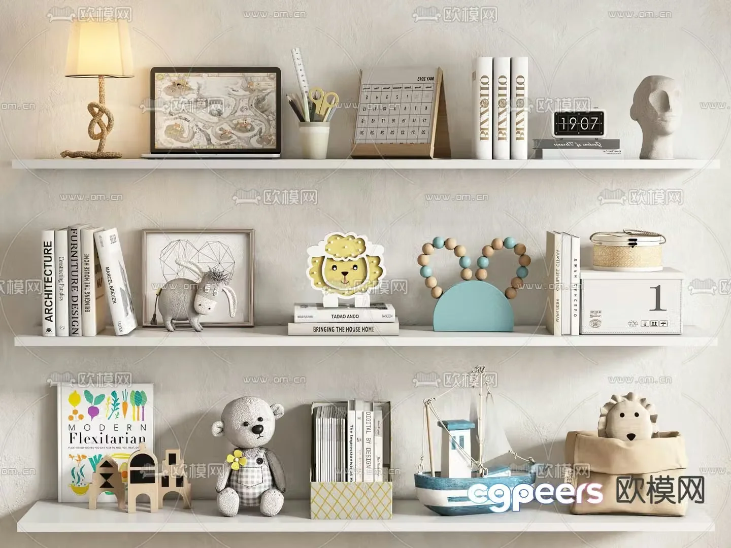 Children’s decorations ornaments books toys paintings calendars 3D model