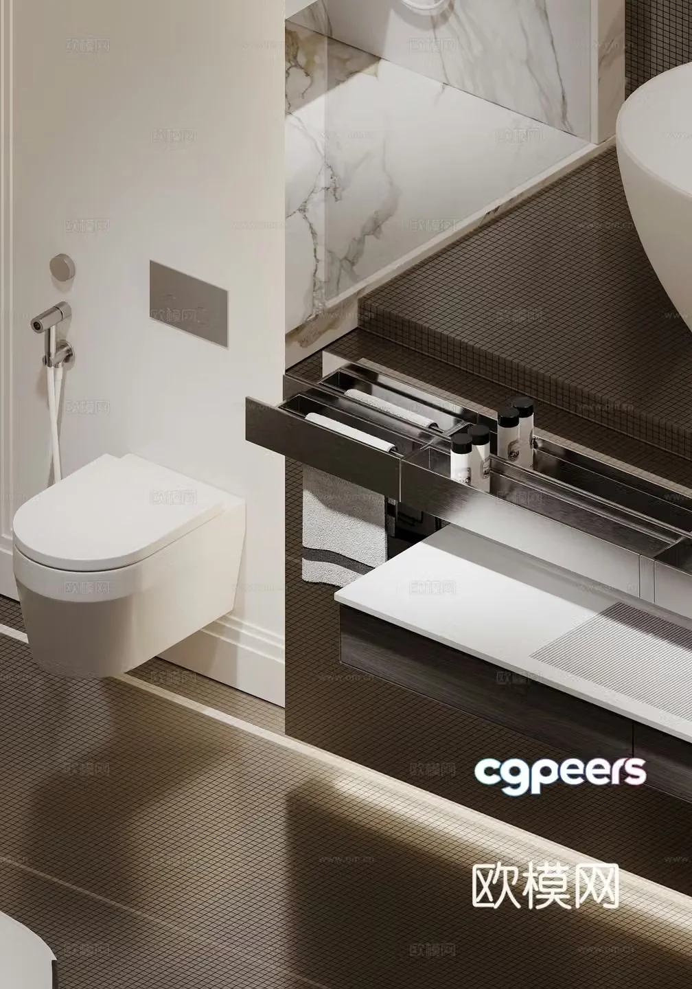 Modern bathroom 3d model