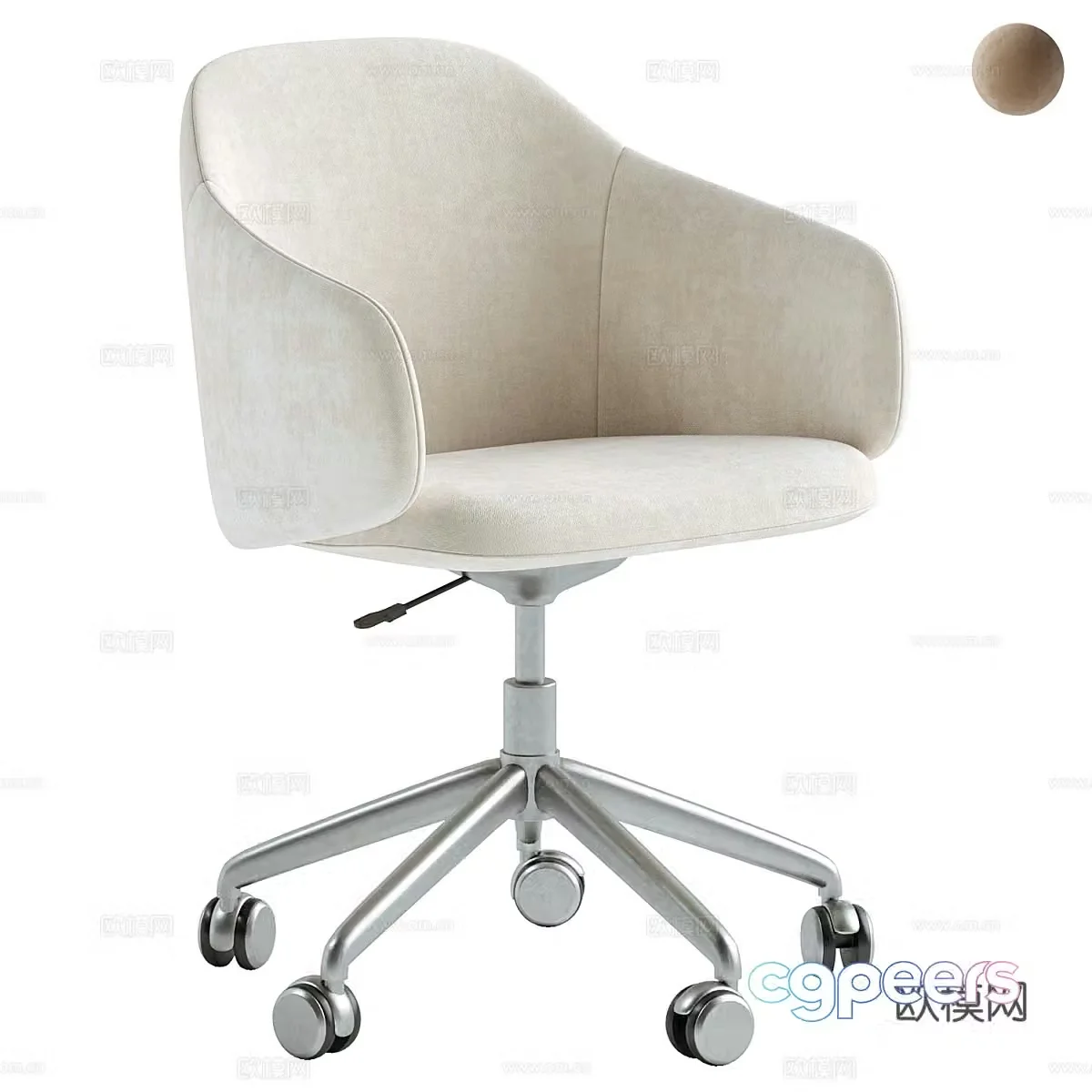 Modern Prelude Office Chair 3d Model