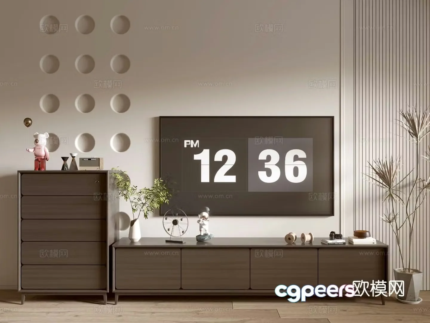 Modern TV cabinet 3d model