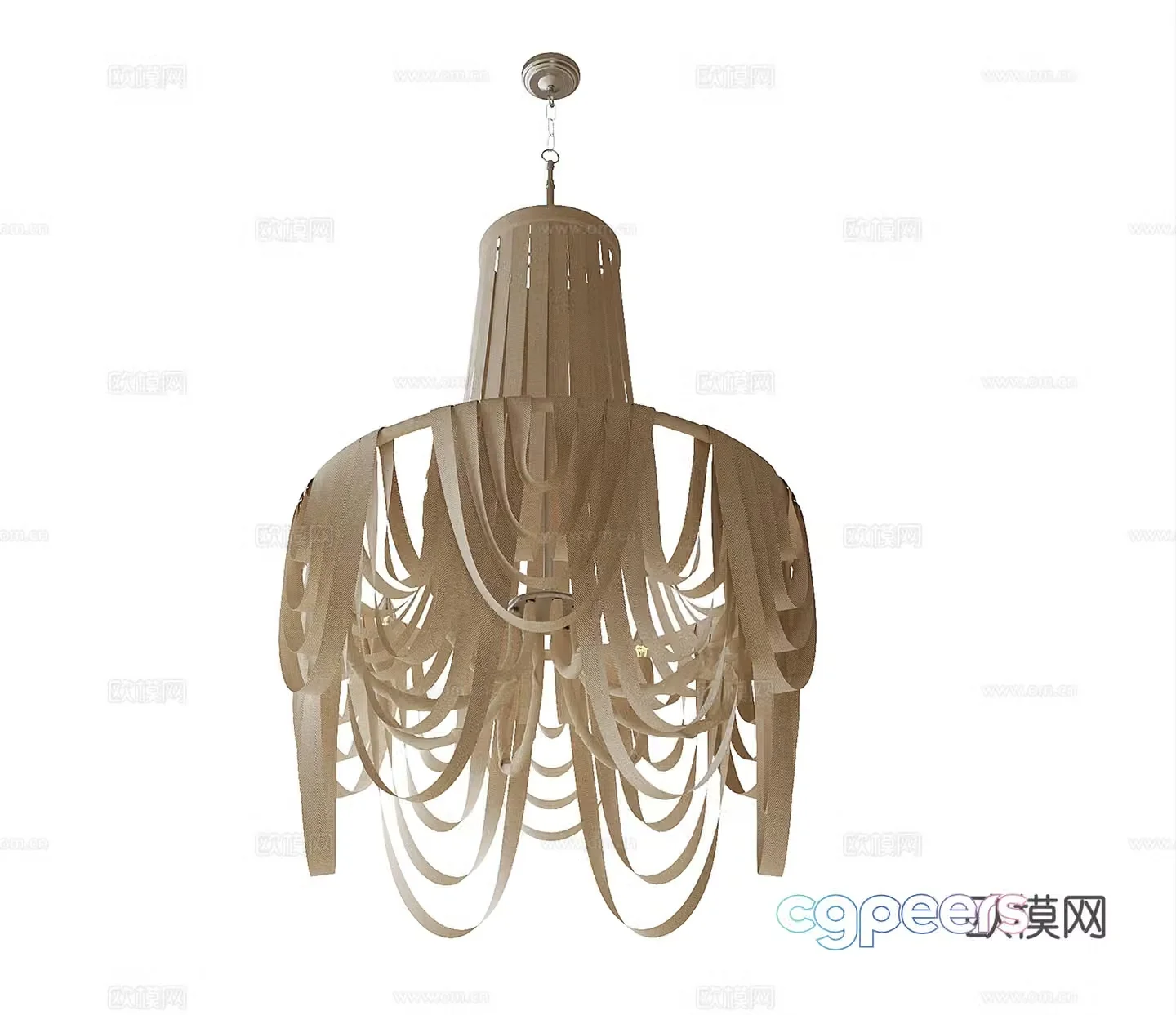 Modern chandelier 3d model
