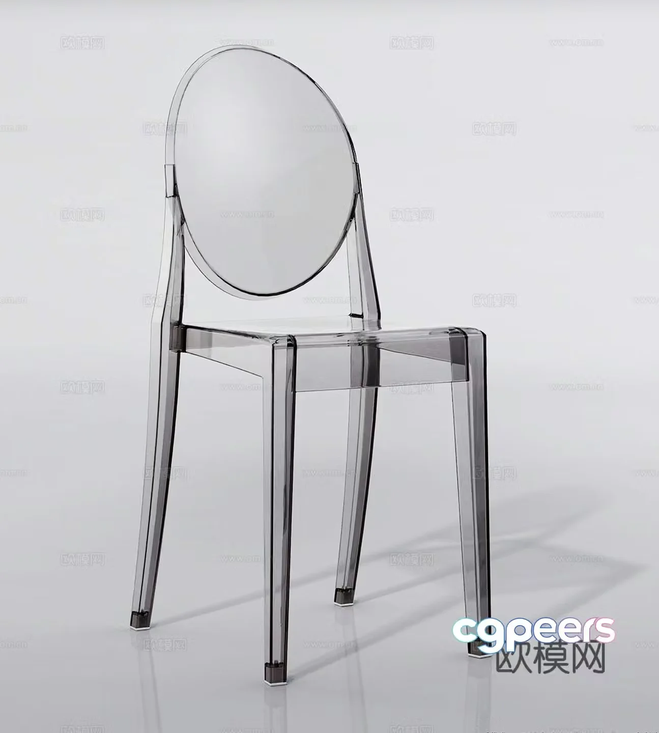 Modern light luxury leisure chair single chair book chair dining chair 3d model