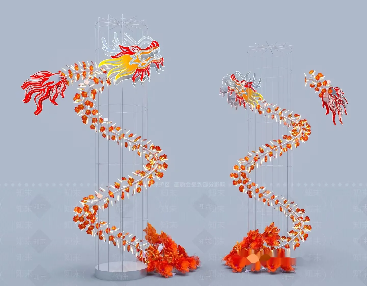 Dragon Statue 3D Model – 4492 – CORONA Render