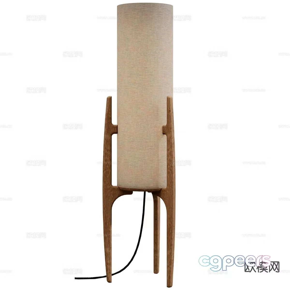 Nordic floor lamp 3d model