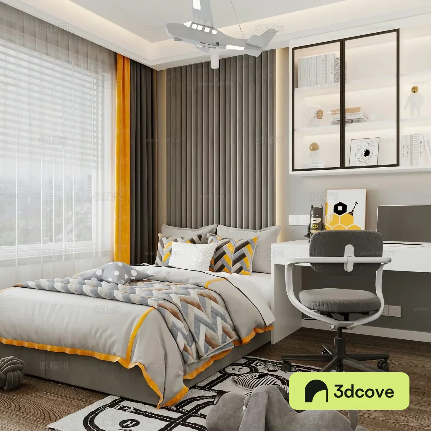 Modern children’s room boy’s room