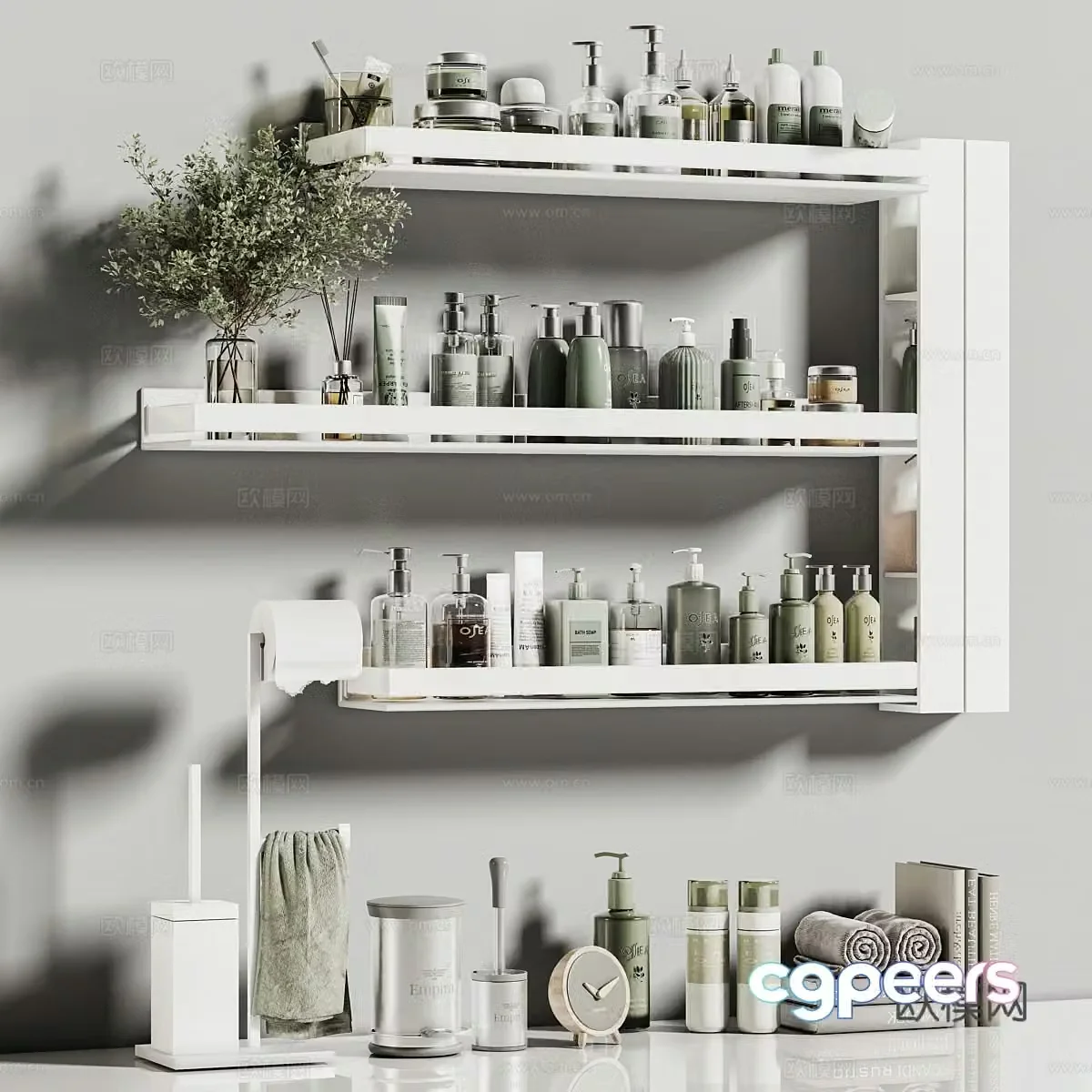 Bathroom small pieces 3D model