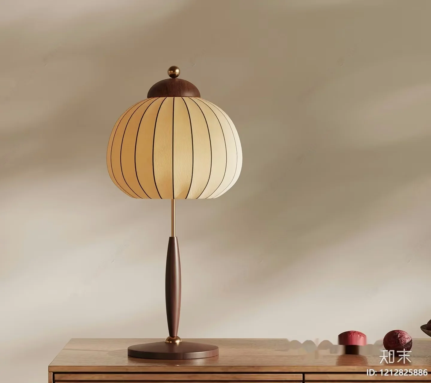 Mid-Century Modern Table Lamp 3D Model – 6179 – VRAY Render