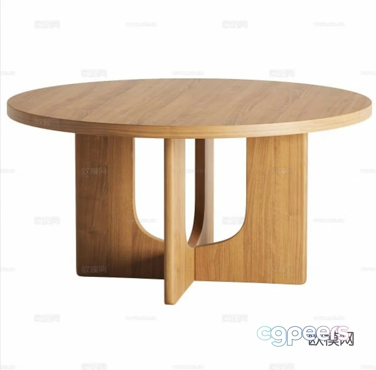 Solid wood dining table Wooden dining table Wooden round table Solid wood round table Garden dining table Outdoor round table Solid wood 3D model