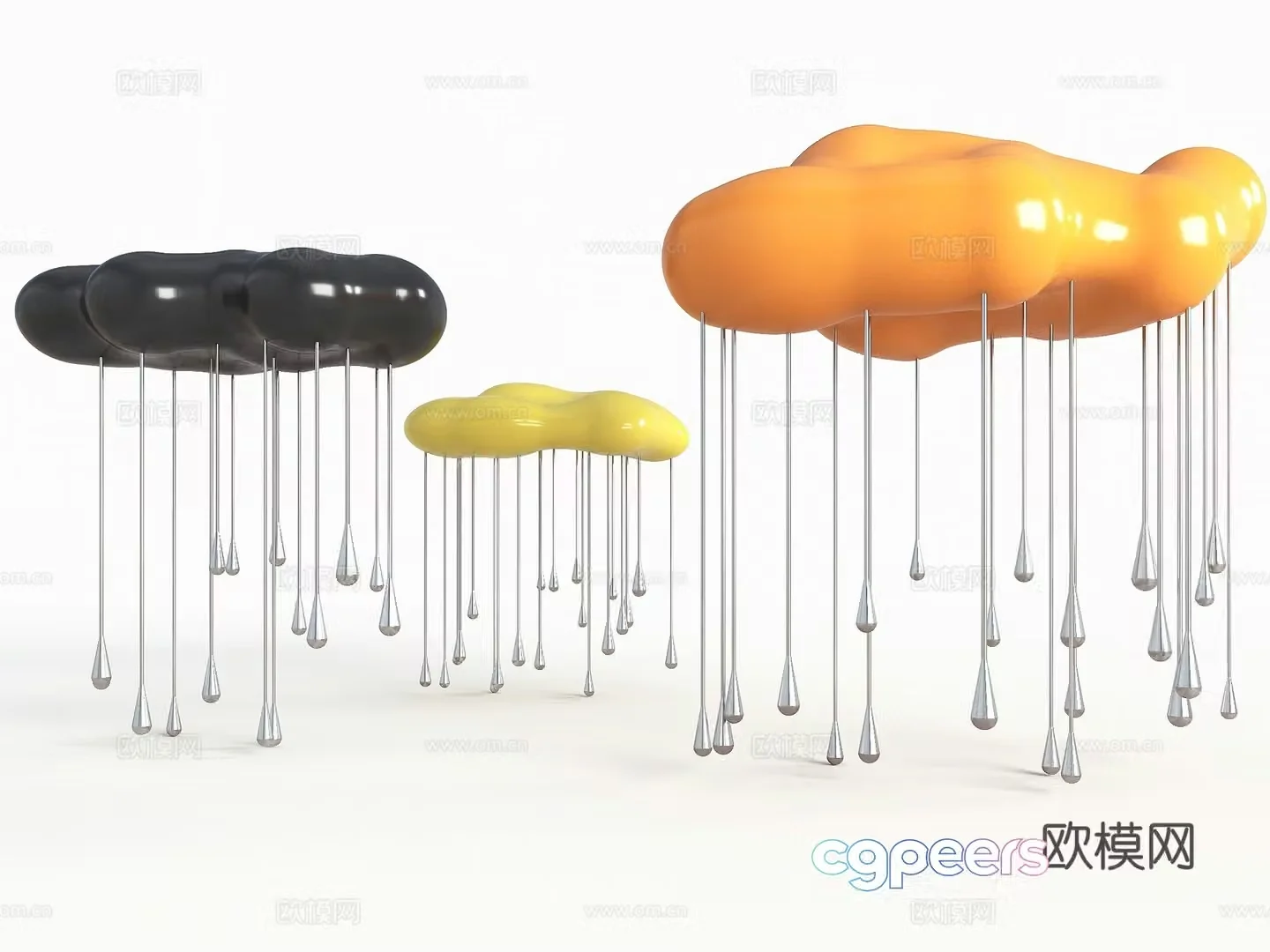 Modern cloud sketch Raining clouds Modern cloud beauty clouds Cloud sculpture Cloud Cloud Gallery 3D model