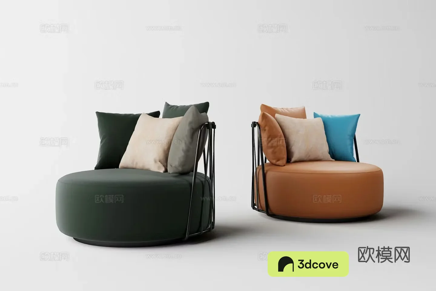 Modern light luxury single sofa
