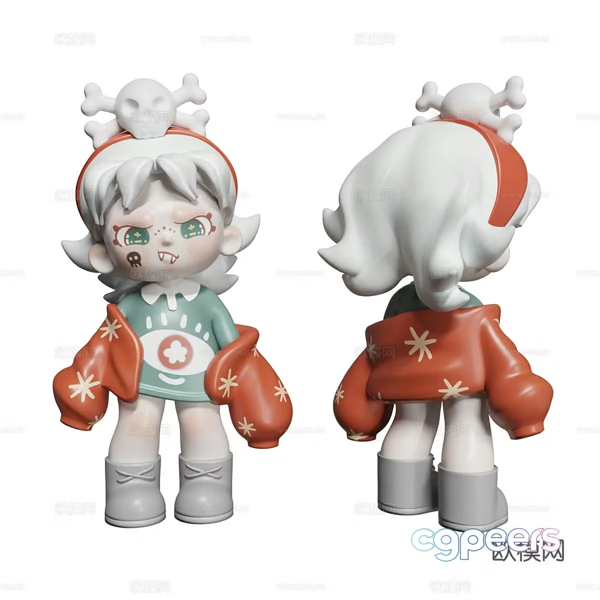 Modern Dora figure 3d model