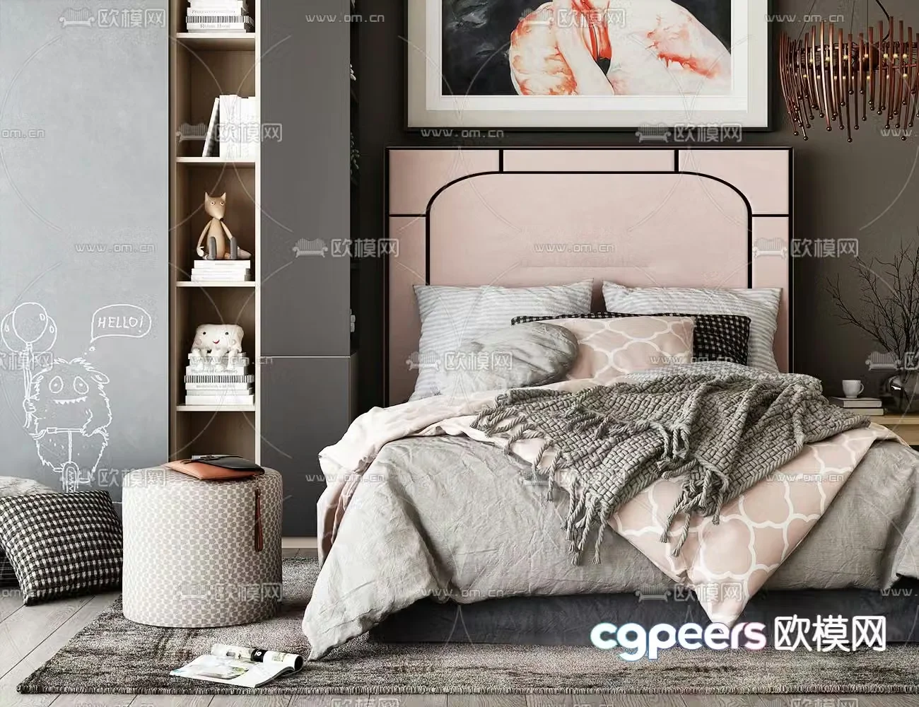 Children’s bed 3d model