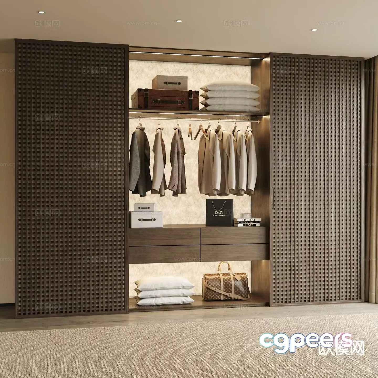 Molteni wardrobe 3d model