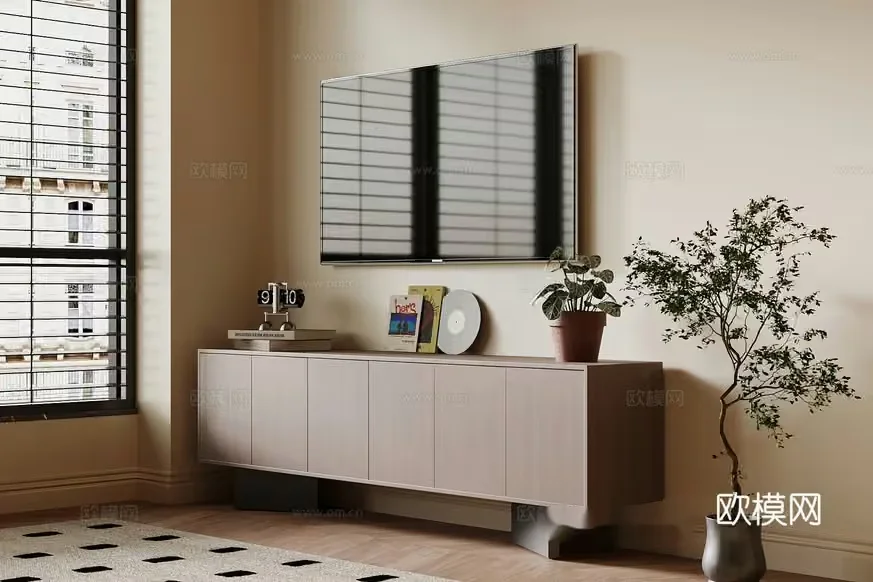 Modern Tv Stand 3D Model – 14906 – VRAY Render