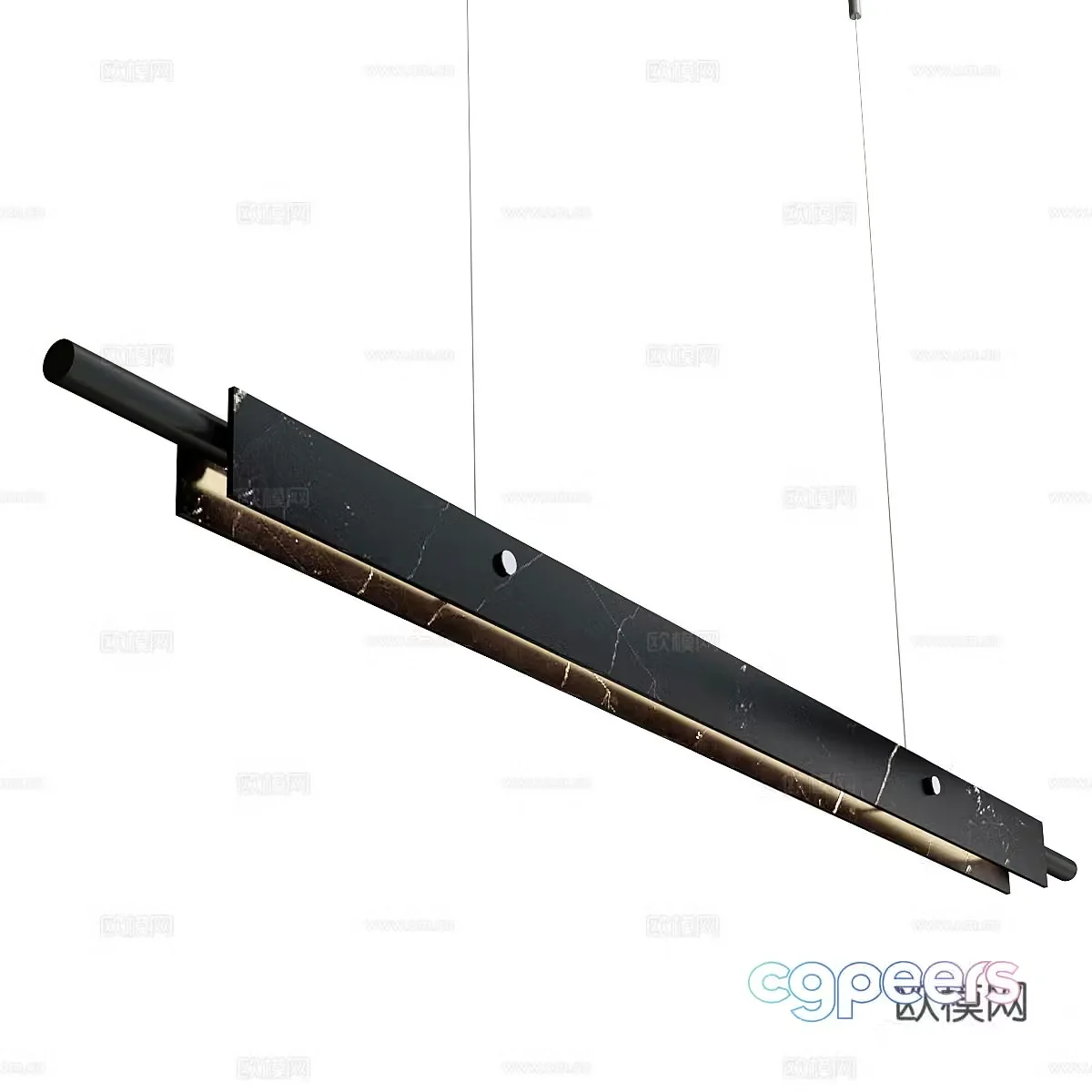 Modern Italian minimalist chandeliers 3D model