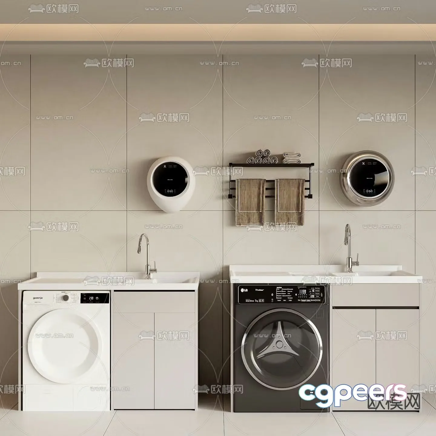 Washing machine cabinet 3d model