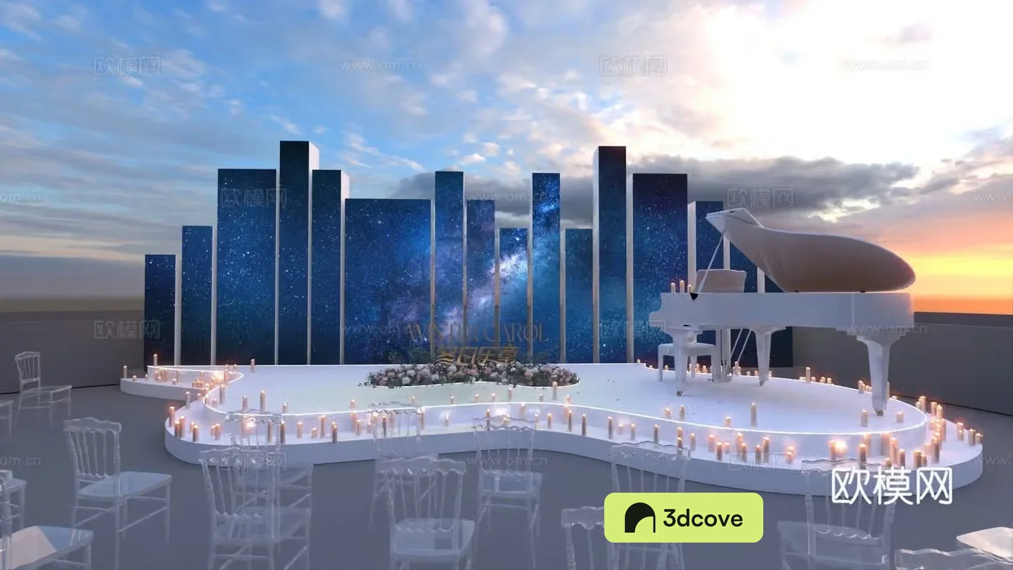 Open air symphony candlelight concert