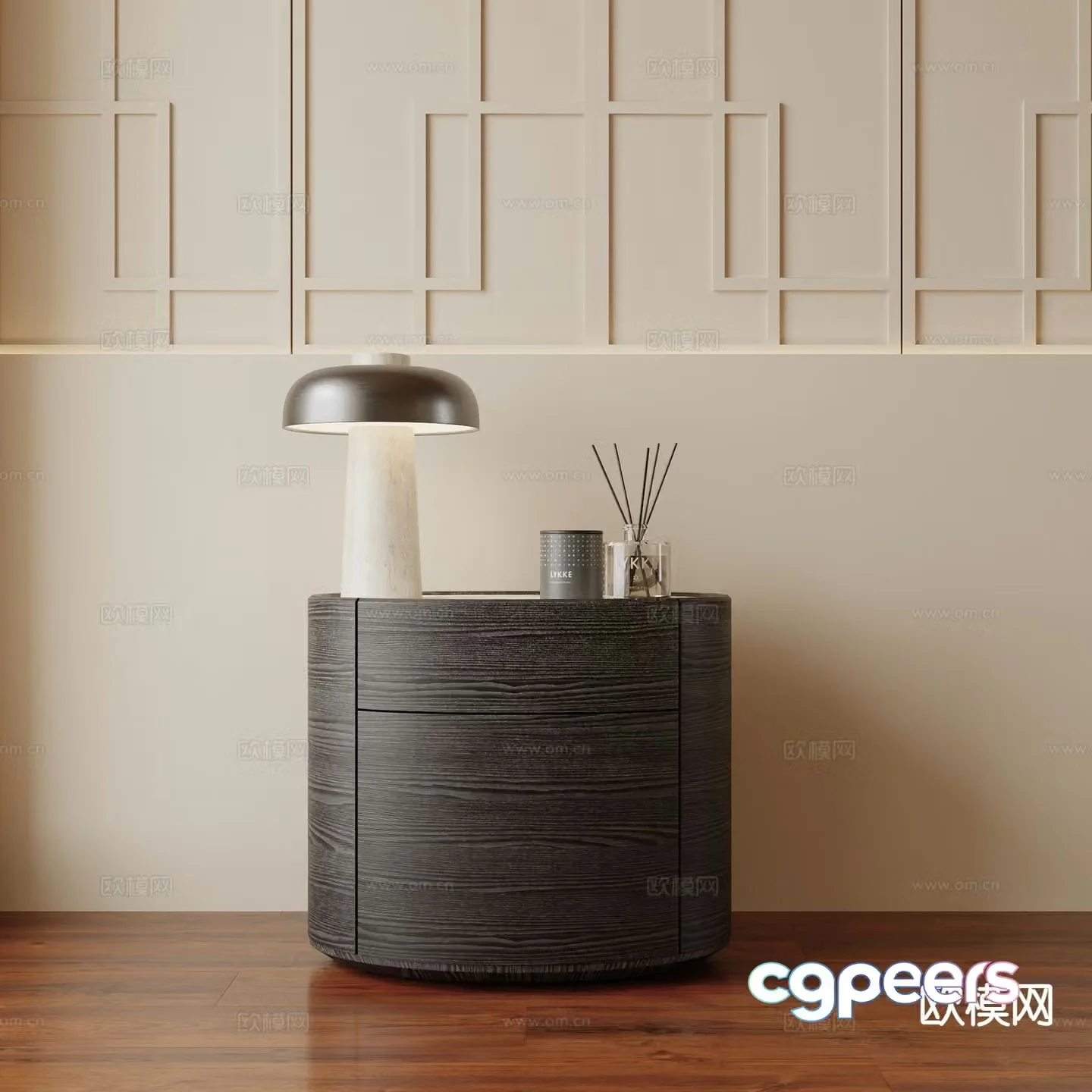 Modern bedside table 3d model