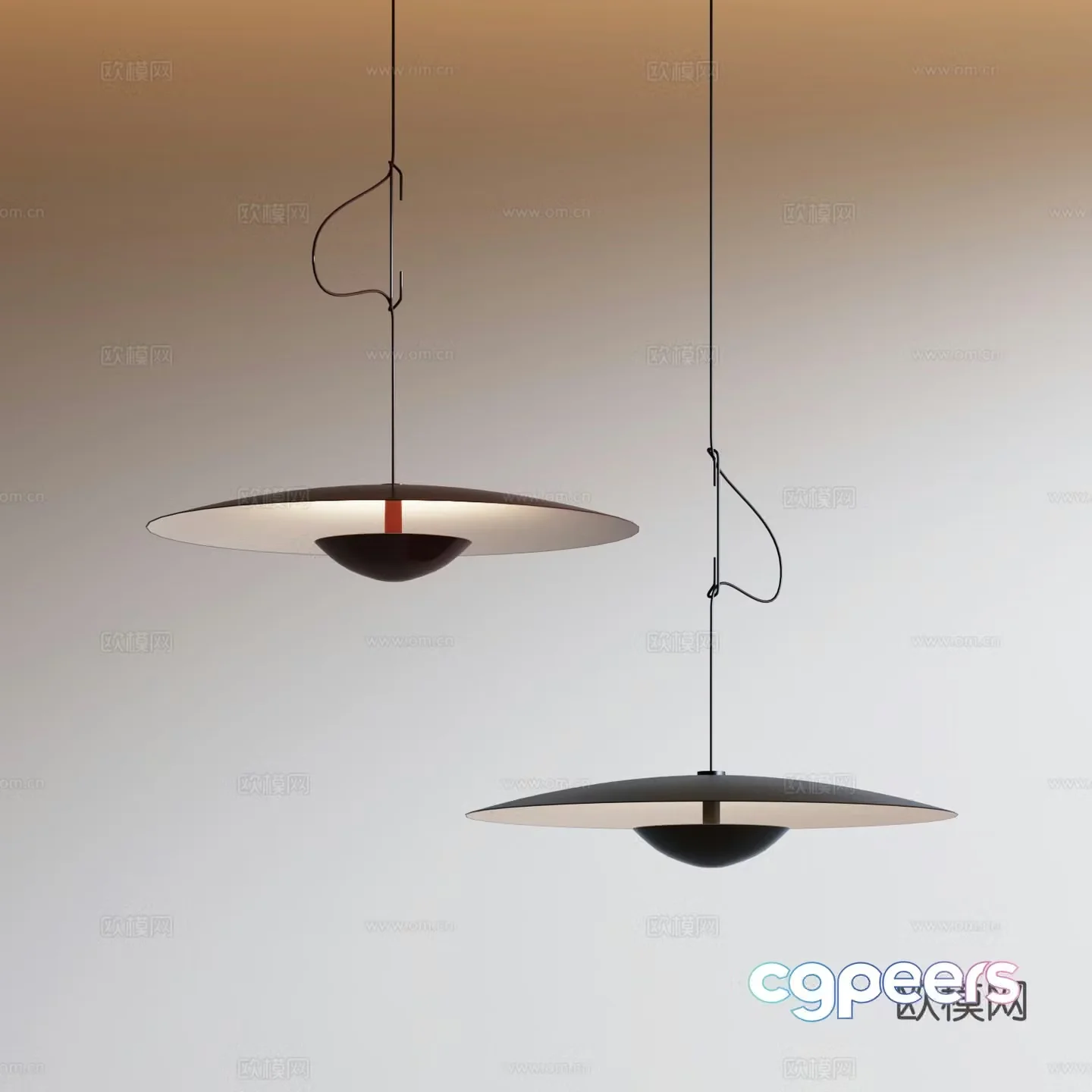 Modern Chandeliers Metal Chandeliers Light Luxury Chandeliers Minimalist Chandeliers 3D Model