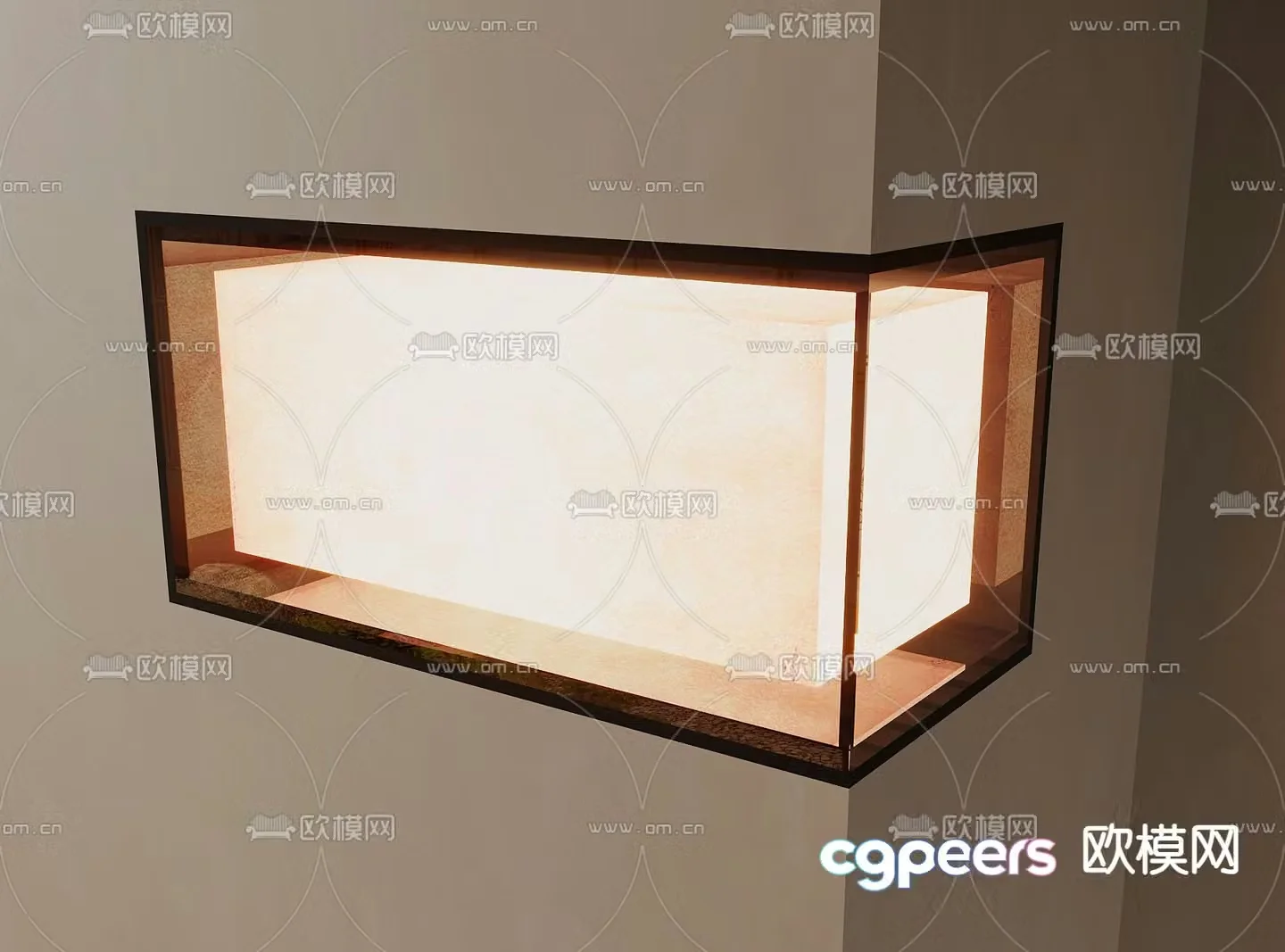 Modern alcove lamp decorative lamp 3d model