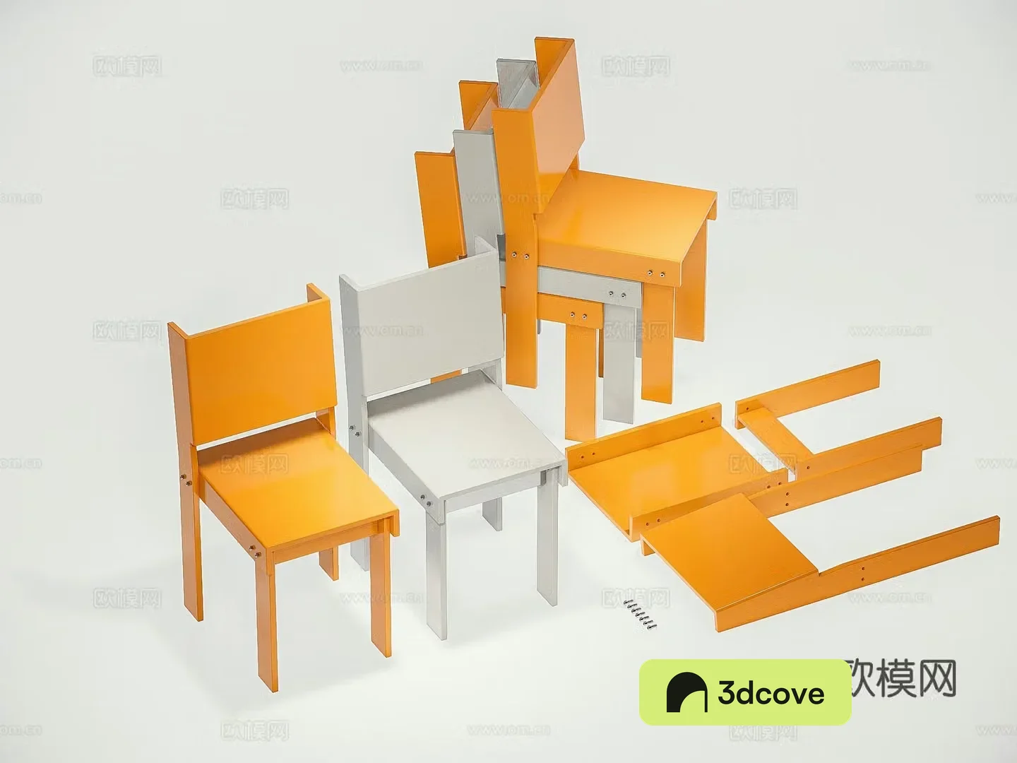 Modern dining chair leisure chair
