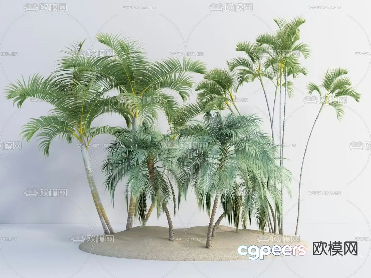 Landscape tree tropical tree 3d model