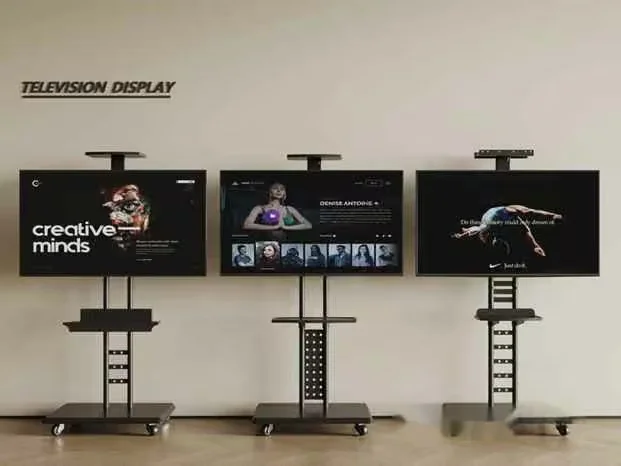 Three Tv Display Stands 3D Model – 19441 – CORONA Render