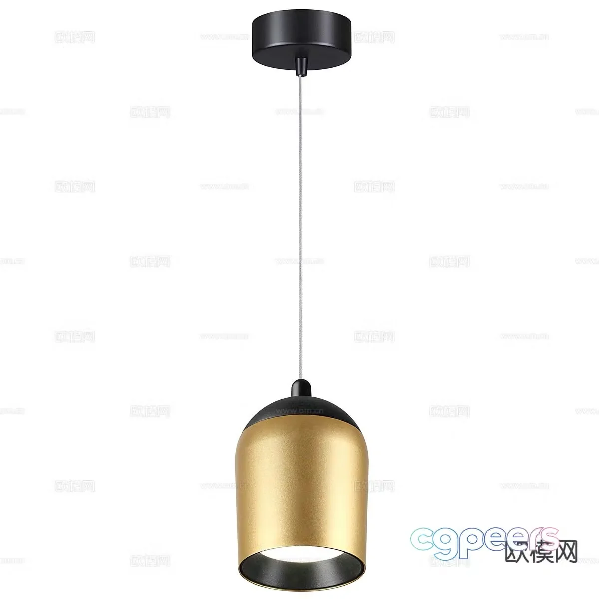 Light luxury chandelier 3d model