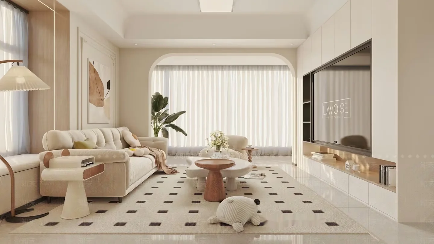 Modern Living Room 3D Model – 1800 – VRAY Render