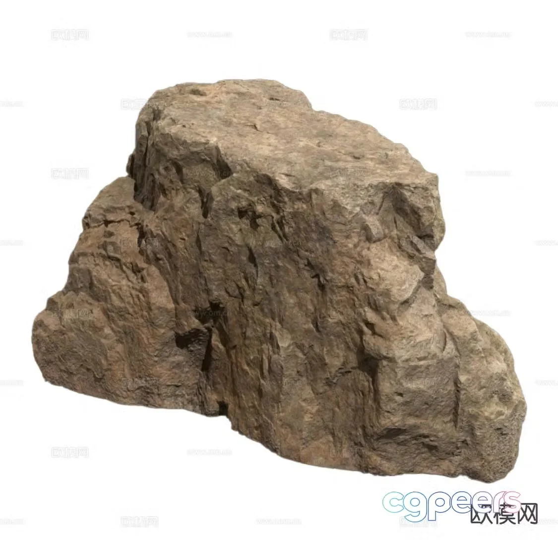 modern rock granite 3d model