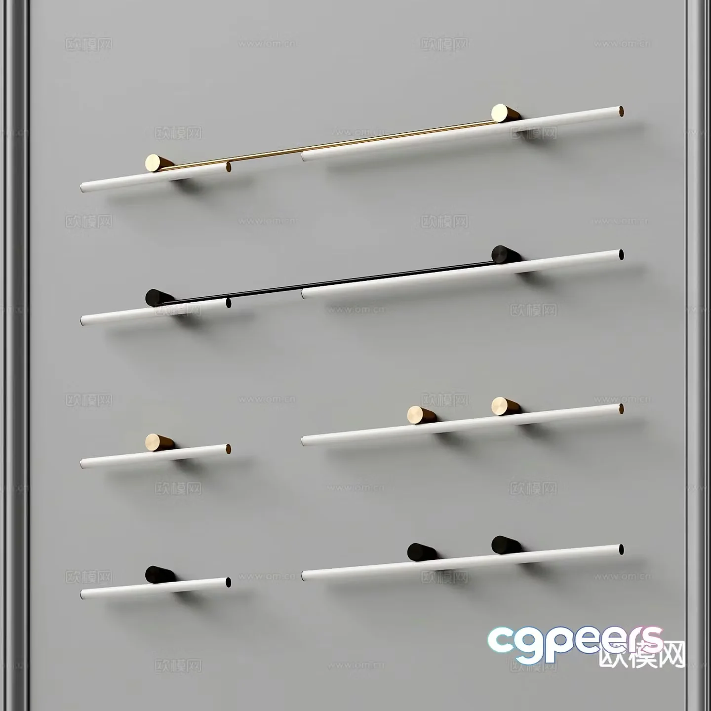 Modern wall light metal wall light 3d model