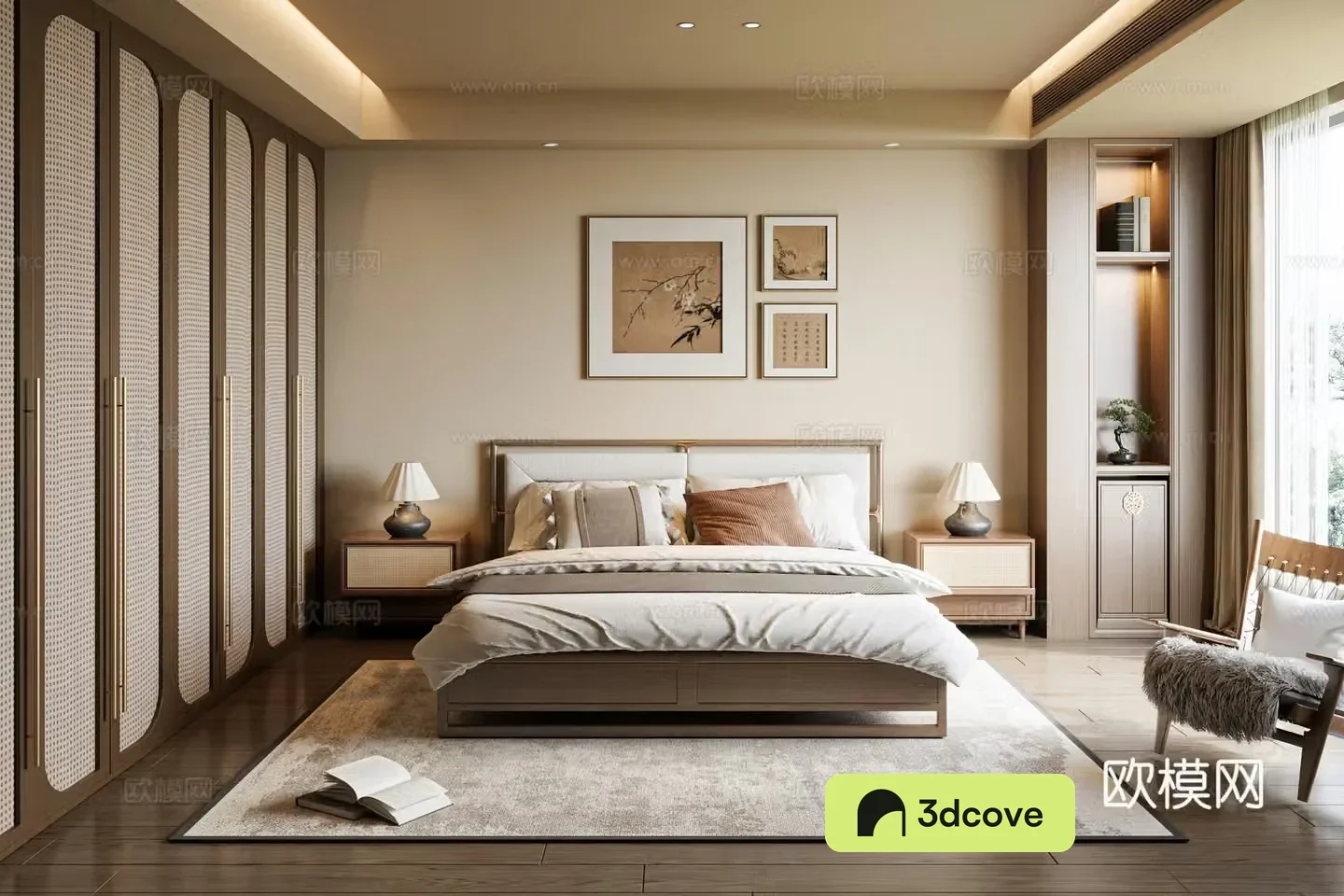 Song style home bedroom 3d model