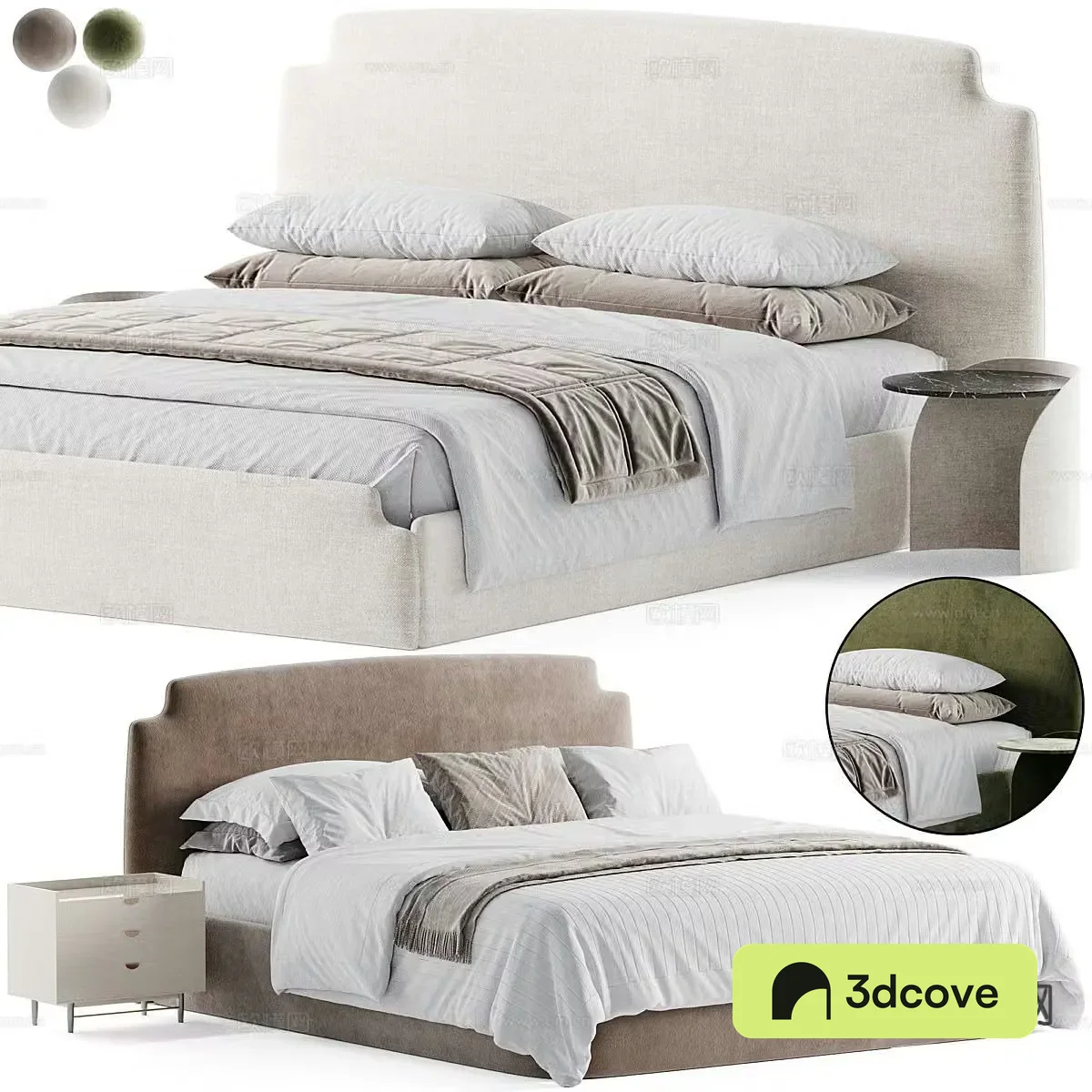 Modern double bed