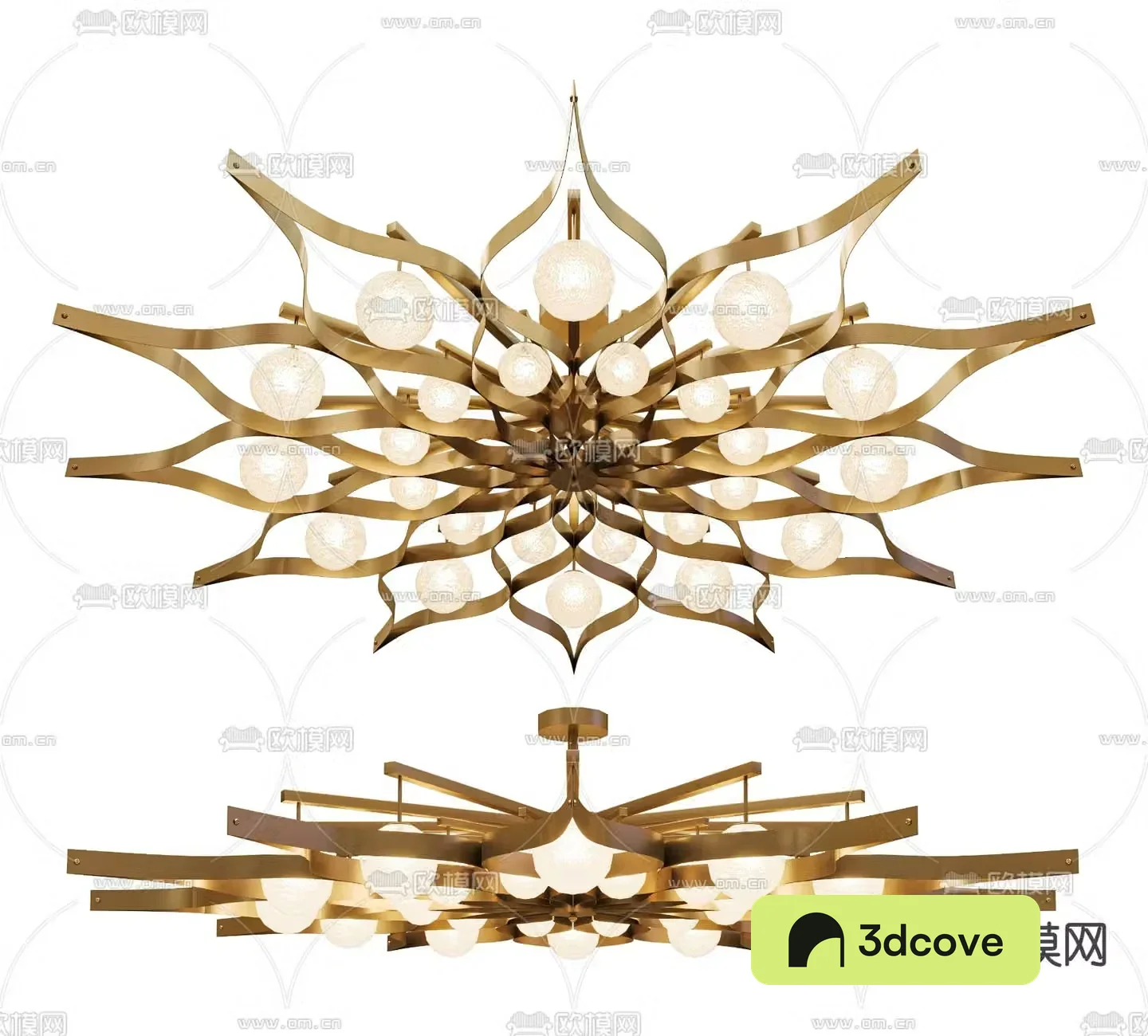Light luxury chandeliers lobby chandeliers