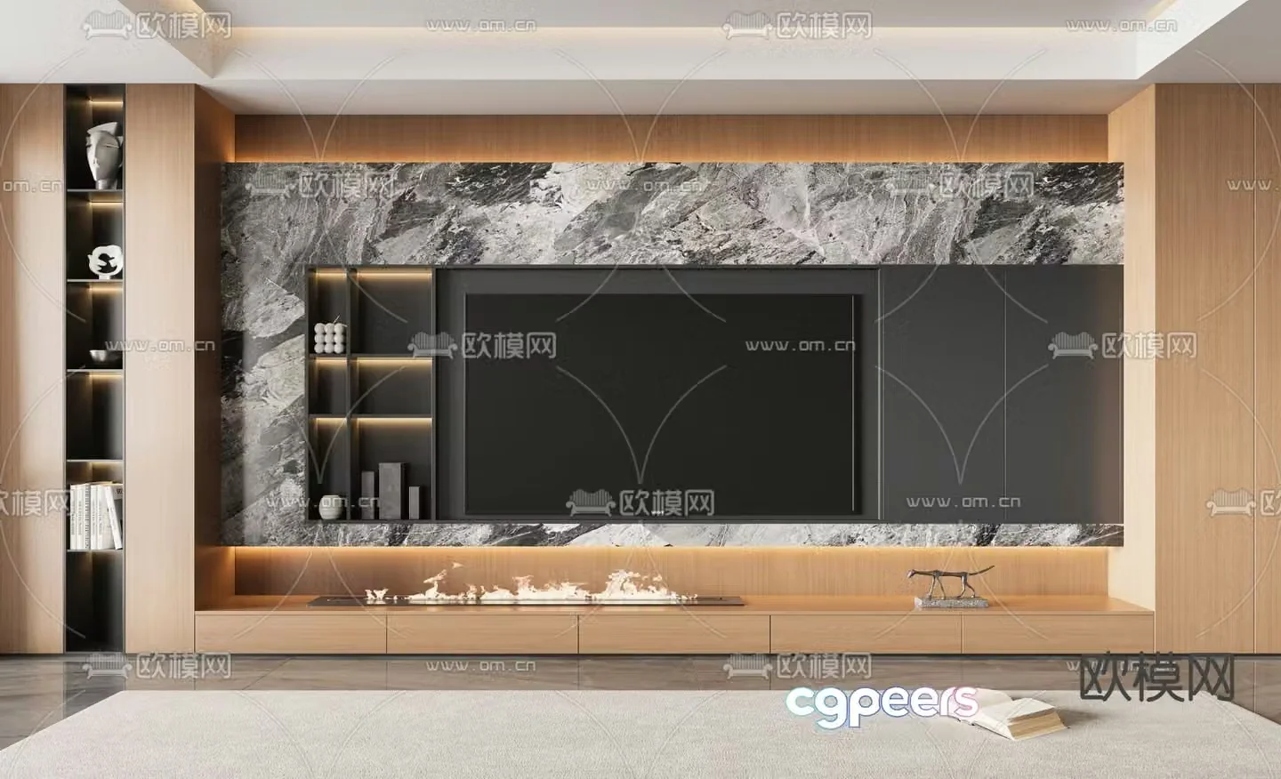 TV background 3d model