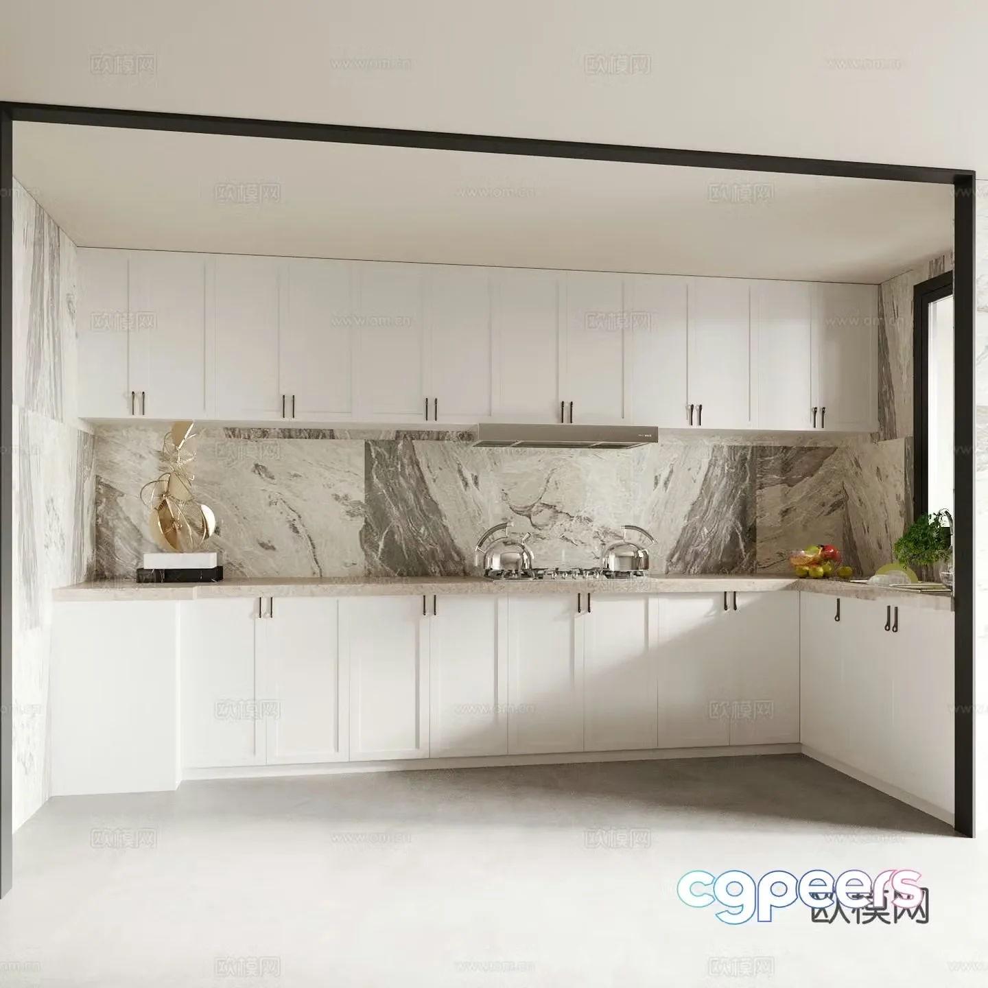 Modern kitchen 3d model