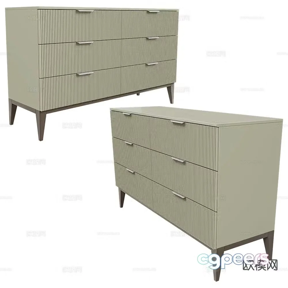 Mister side cabinet drawer 3d model