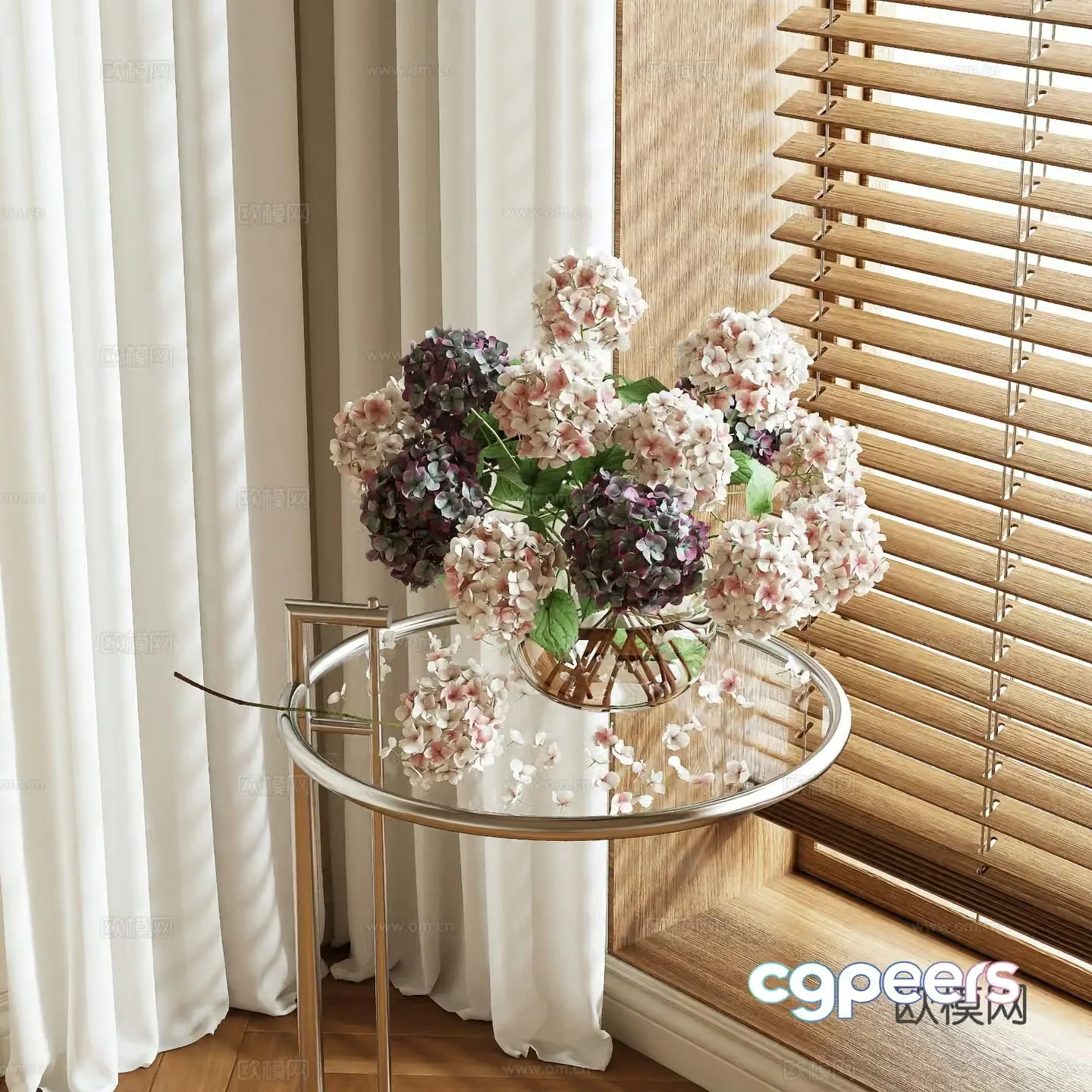vase floral arrangement flowers flower arrangement 3d model