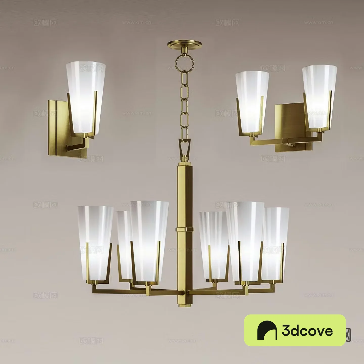 Modern interior chandelier