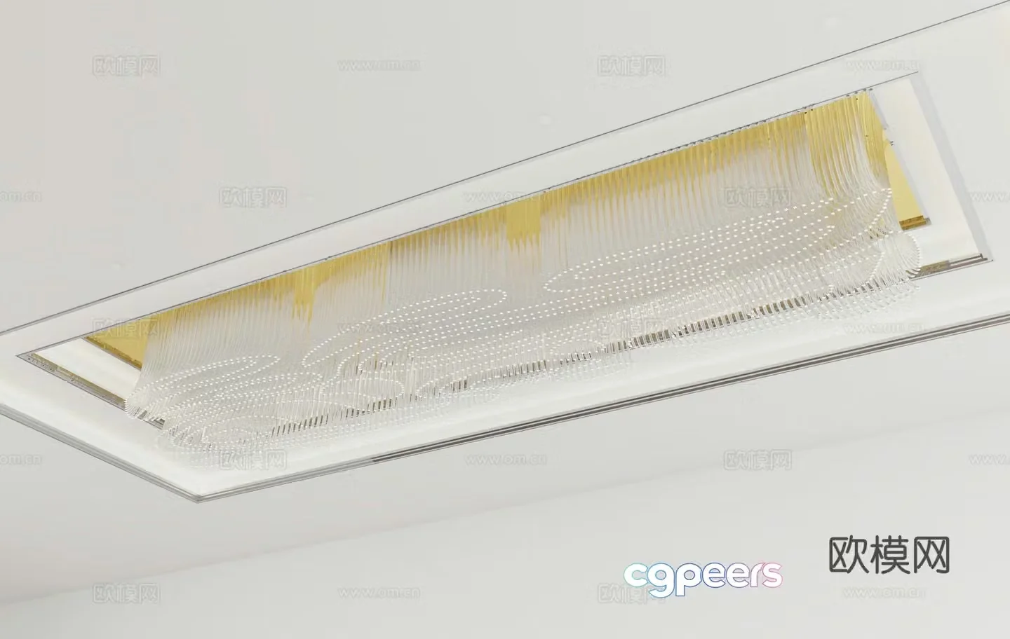 Modern chandelier 3d model
