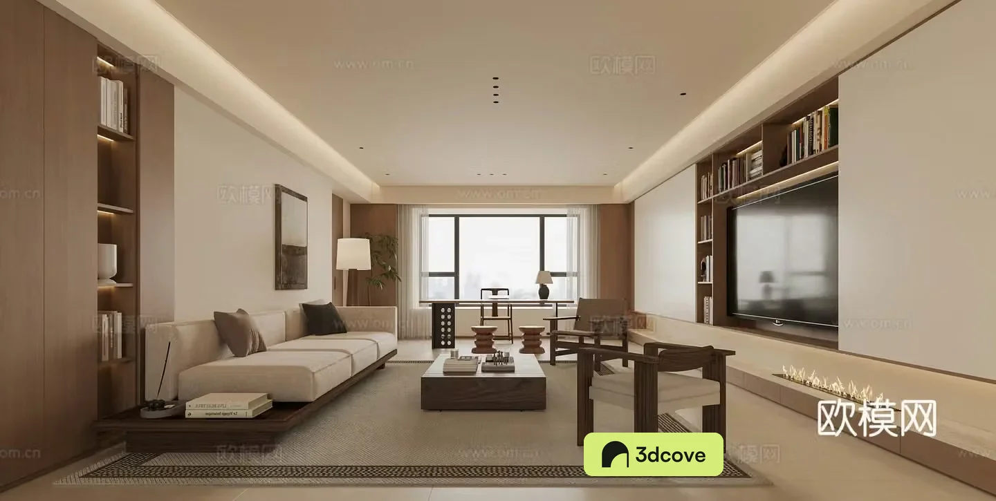 Wasabi Living Room 3D Model