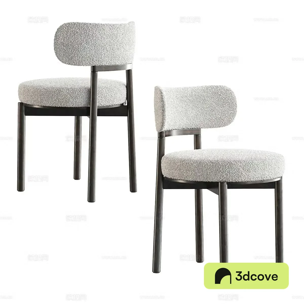 Modern Italian light luxury single chair