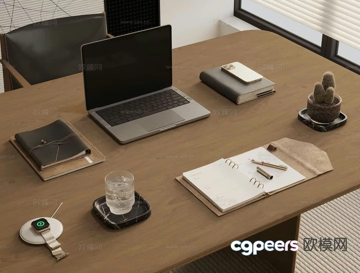 office supplies laptop 3d model