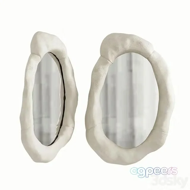 3ds Max Free – Mirror in a ceramic frame. O.Garicova